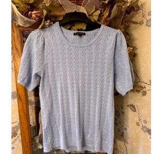 Adrianna Papel Regency‎ Sweater Pastel Blue Woman's Large